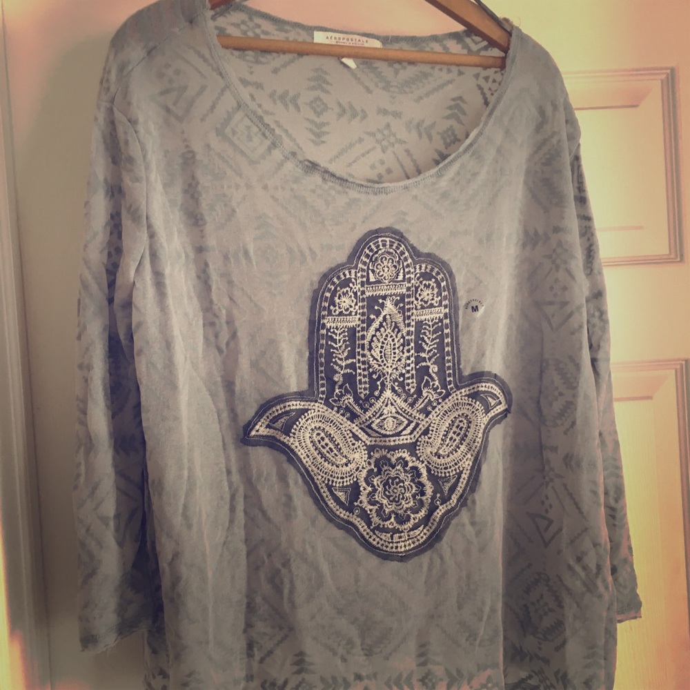 Thin oversized long sleeve
